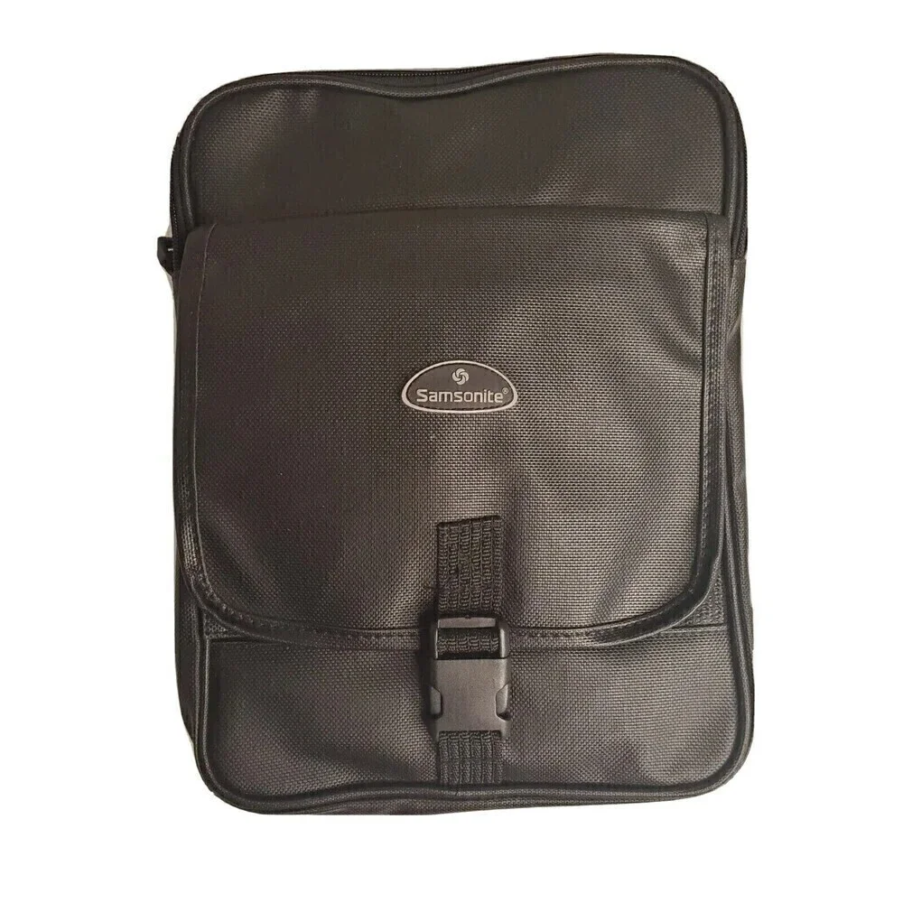SAMSONITE Canvas Expandable Bag Arm Strap Unfolds To Suitcase Purse Travel Bag